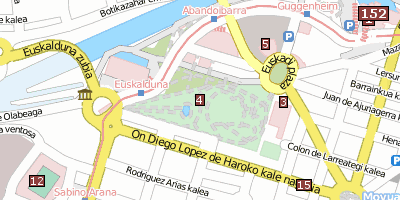 Doña Casilda Iturrizar park Bilbao Stadtplan